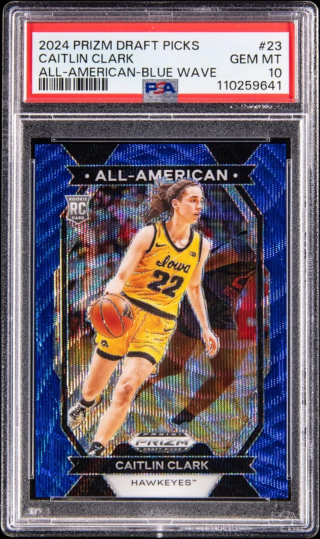 2024 Panini Prizm Caitlin Clark All-American Red Ice #23 card image