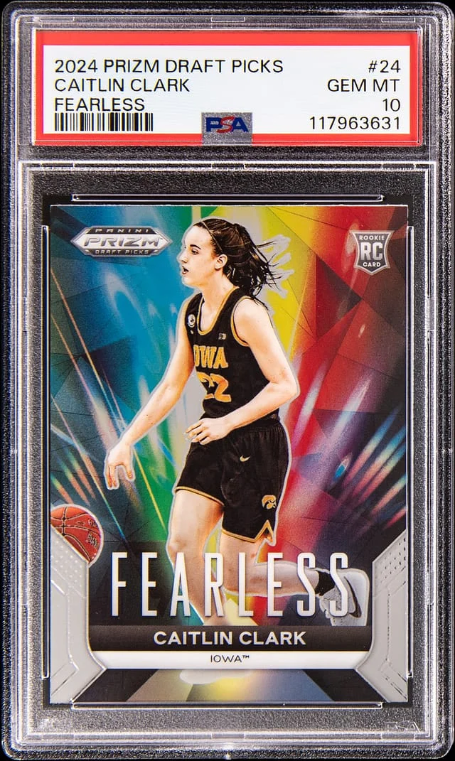 2024 Panini Prizm Caitlin Clark Fearless #24 card image