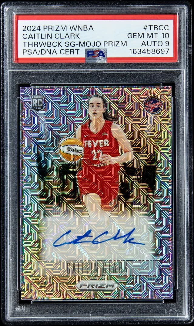 2024 Panini Prizm Caitlin Clark WNBA Throwback Signatures Mojo Prizm #TBCC card image