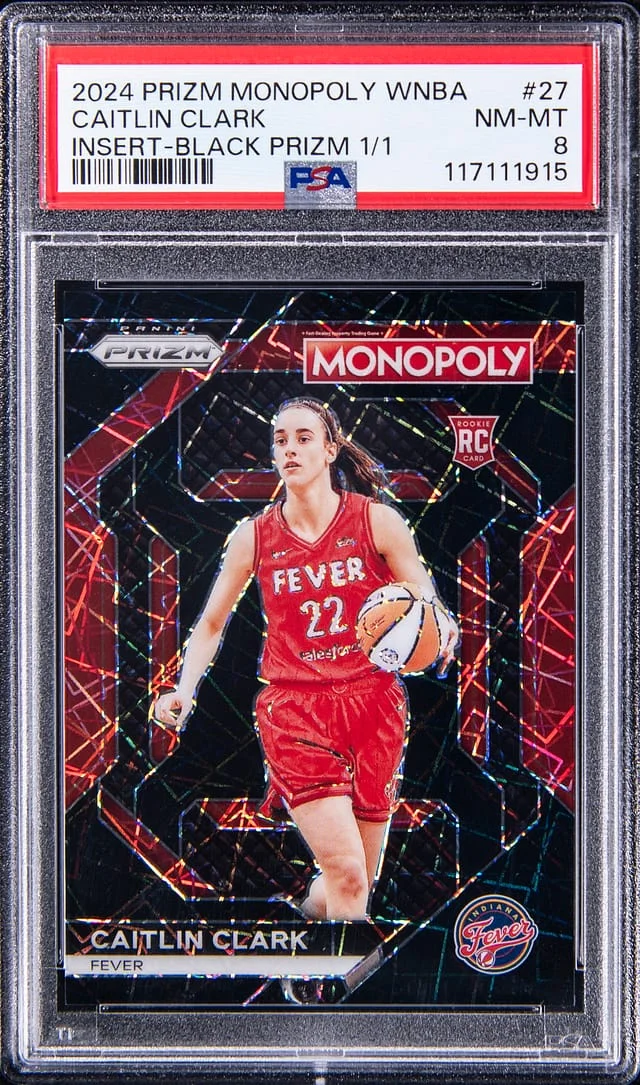 2024 Panini Prizm Caitlin Clark Monopoly WNBA Insert Black Prizm #WNBA27 card image