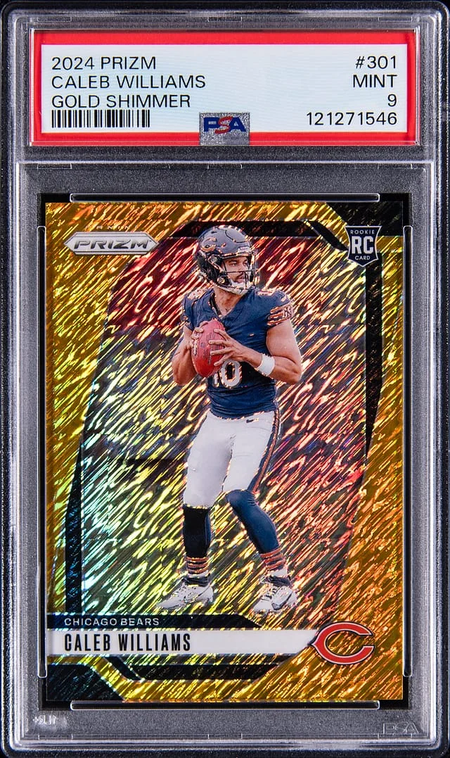 2024 Panini Prizm Caleb Williams Pink Wave #301 card image