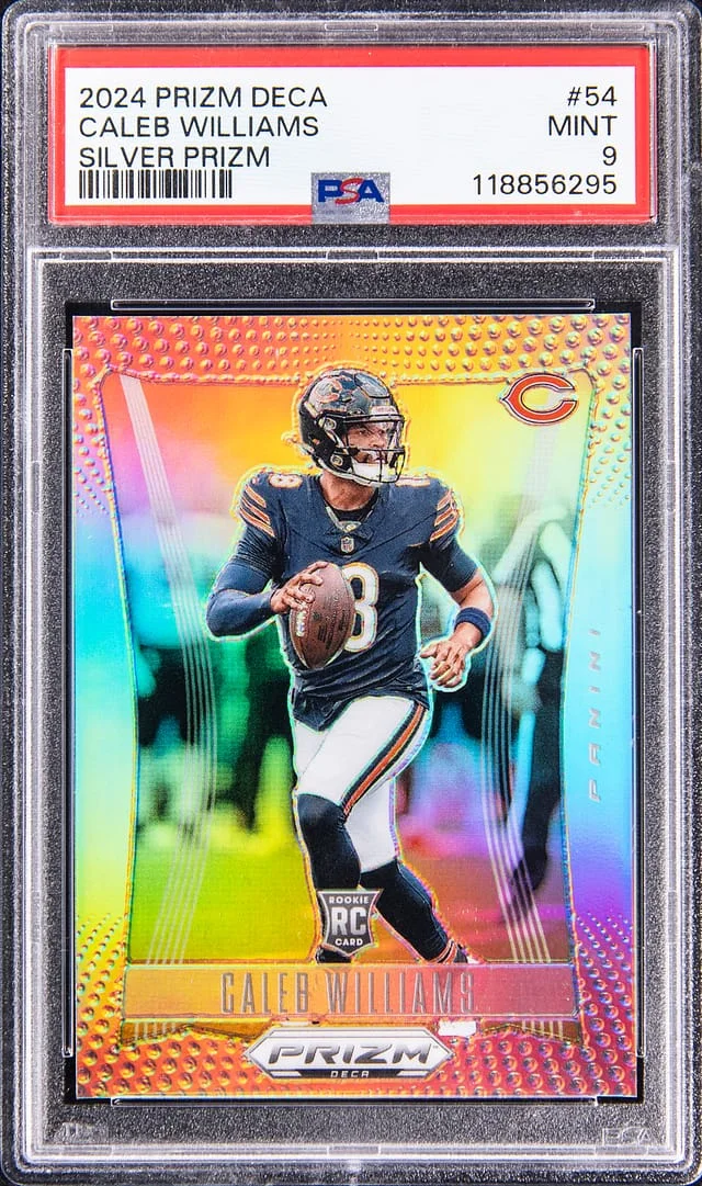 2024 Panini Prizm Caleb Williams Deca Silver Prizm #54 card image