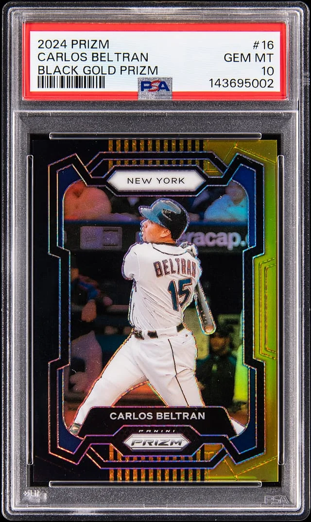 2024 Panini Prizm Carlos Beltran Black Gold Prizm #16 card image