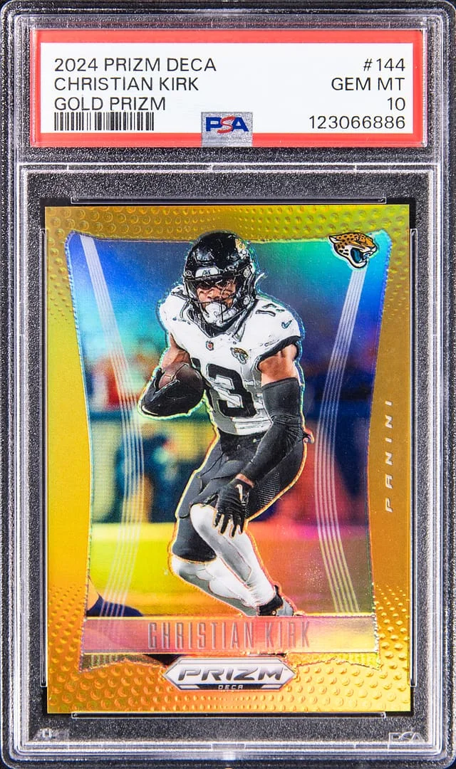 2024 Panini Prizm Christian Kirk Deca Gold Prizm #144 card image