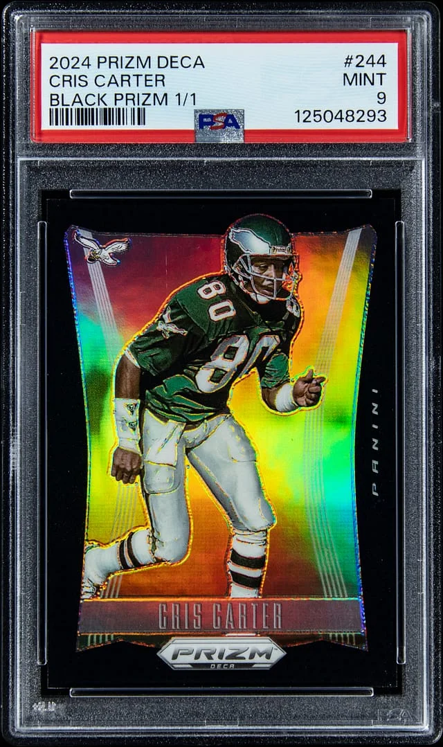 2024 Panini Prizm Cris Carter Deca Black Prizm #244 card image