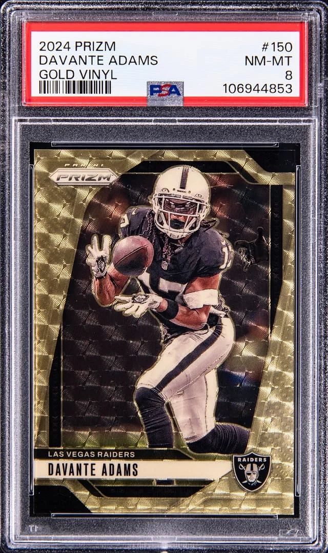 2024 Panini Prizm Davante Adams Gold Vinyl #150 card image
