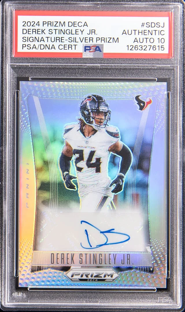 2024 Panini Prizm Derek Stingley Jr. Deca Signature Silver Prizm #S-DSJ card image