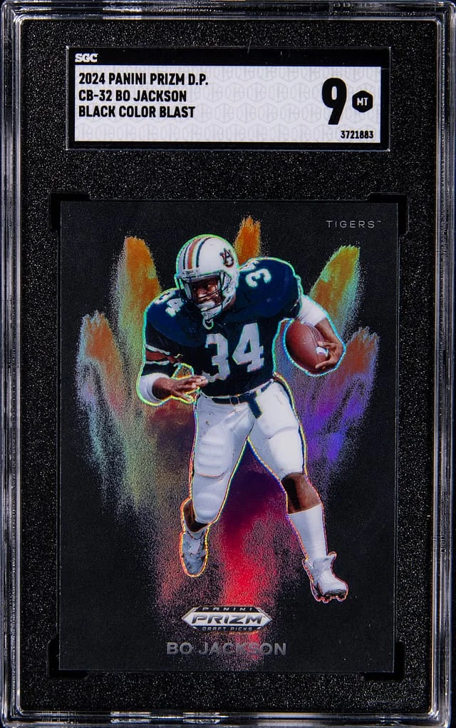 2024 Panini Prizm Draft Picks Bo Jackson Black Color Blast #CB-32 card image