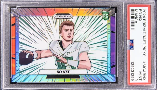 2024 Panini Prizm Draft Picks Bo Nix Manga #MGA-BNX card image