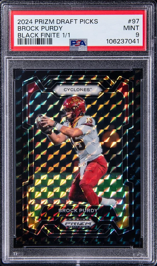 2024 Panini Prizm Draft Picks Brock Purdy Black Finite Prizm #97 card image