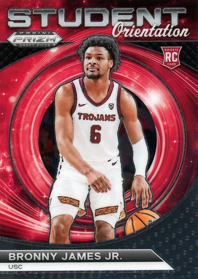2024 Panini Prizm Draft Picks Bronny James Student Orientation #12 card image