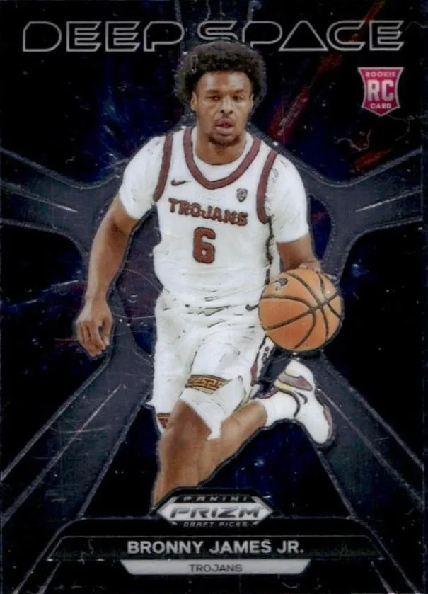 2024 Panini Prizm Draft Picks Bronny James Deep Space #19 card image