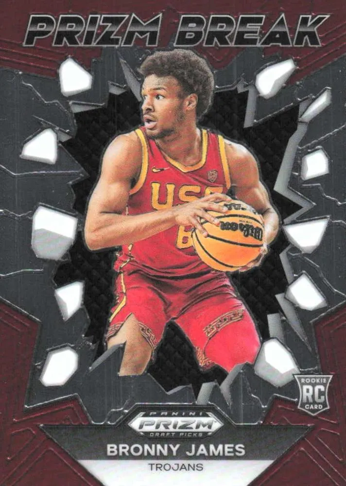 2024 Panini Prizm Draft Picks Bronny James Prizm Break #20 card image