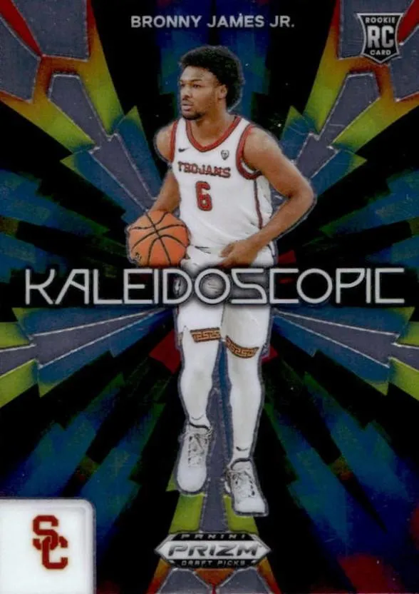 2024 Panini Prizm Draft Picks Bronny James Kaleidoscopic #8 card image