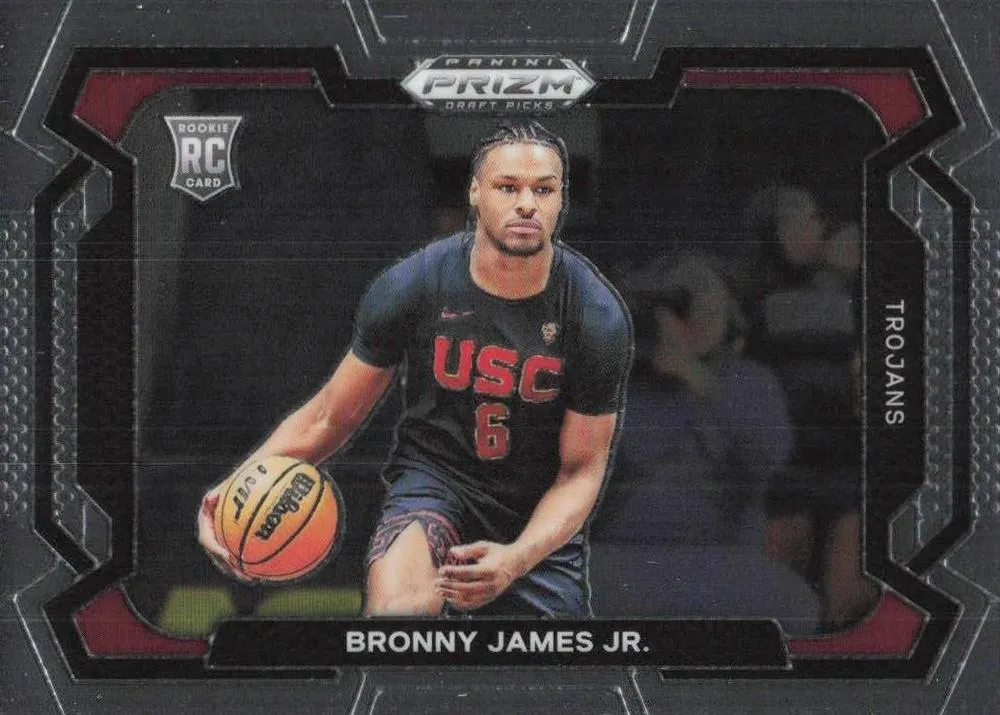 2024 Panini Prizm Draft Picks Bronny James #86b card image