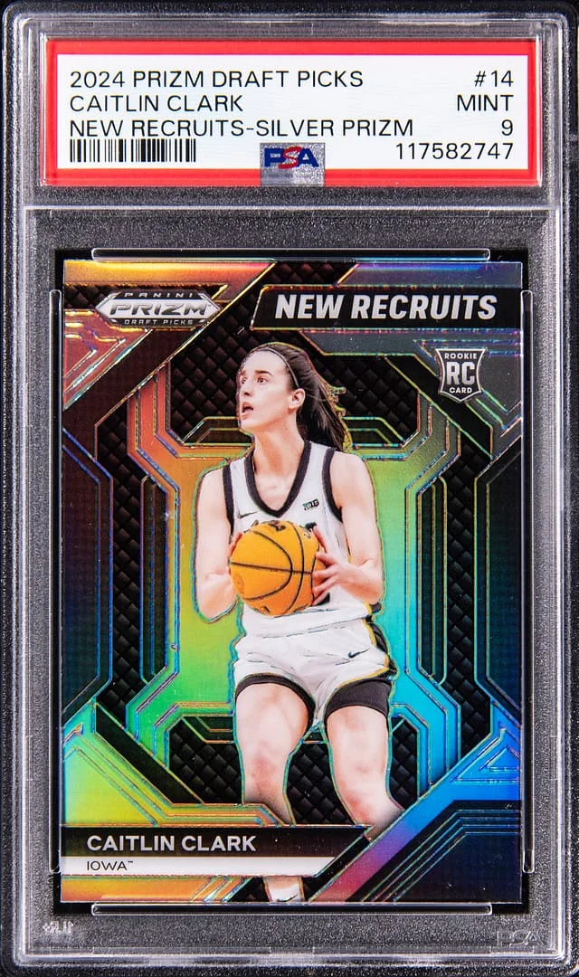 2024 Panini Prizm Draft Picks Caitlin Clark New Recruits Silver Prizm #14 card image
