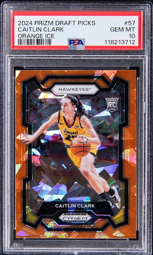 2024 Panini Prizm Draft Picks Caitlin Clark Variation Red Scope #57 card image