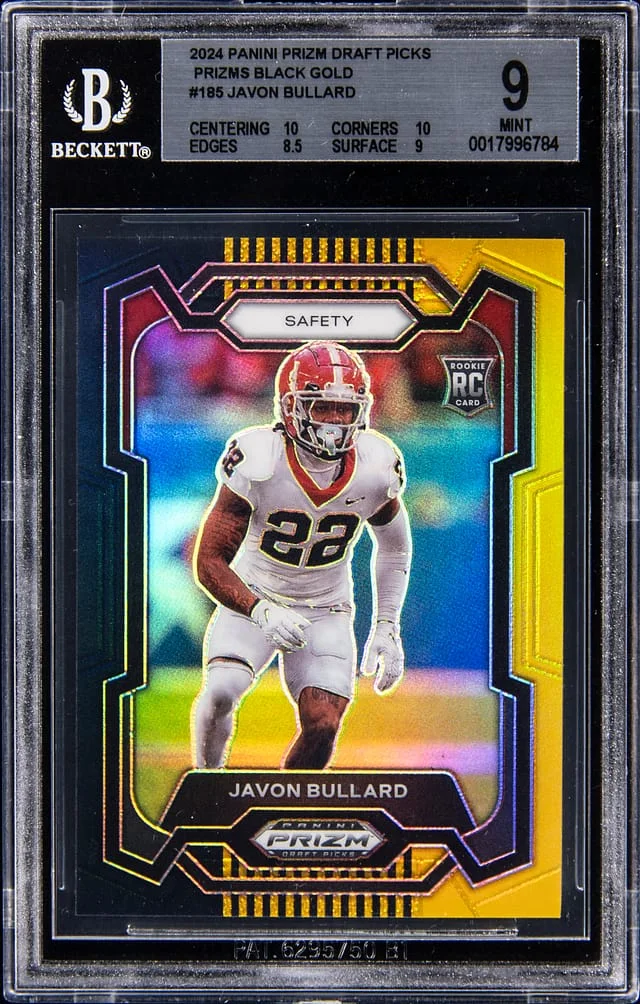 2024 Panini Prizm Draft Picks Javon Bullard Black Gold Prizm #185 card image