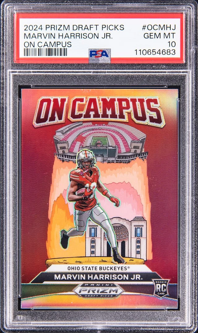 2024 Panini Prizm Draft Picks Marvin Harrison Jr. On Campus #OC-MHJ card image