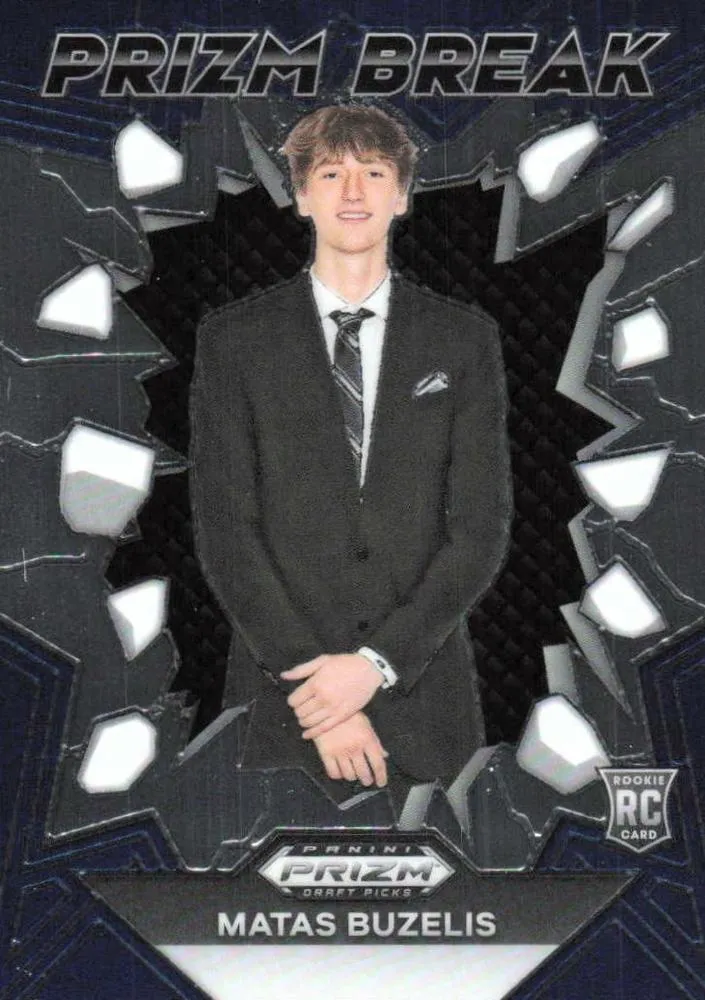 2024 Panini Prizm Draft Picks Matas Buzelis Prizm Break #18 card image