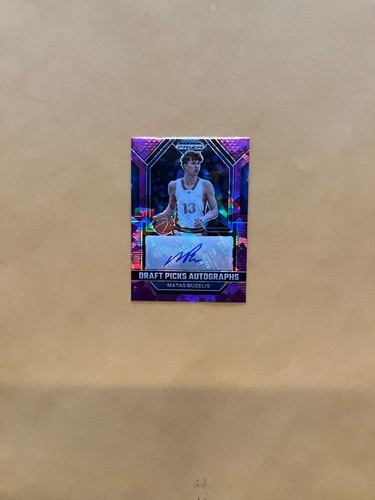 2024 Panini Prizm Draft Picks Matas Buzelis Draft Picks Autographs #DPA-MBZ card image