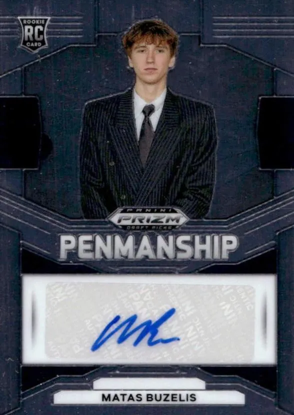2024 Panini Prizm Draft Picks Matas Buzelis Penmanship #P-MBZ card image