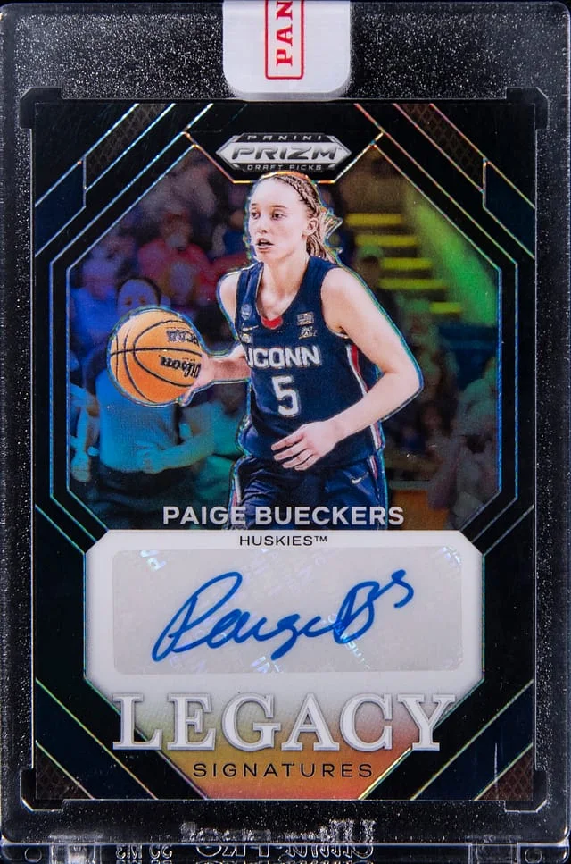 2024 Panini Prizm Draft Picks Paige Bueckers Legacy Signatures Black Prizm #LS-BUE card image