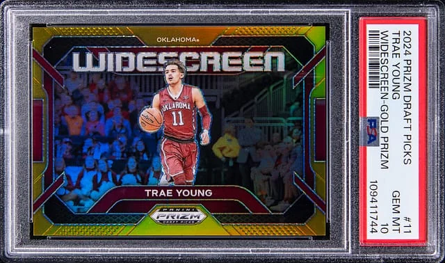 2024 Panini Prizm Draft Picks Trae Young Widescreen Gold Prizm #11 card image