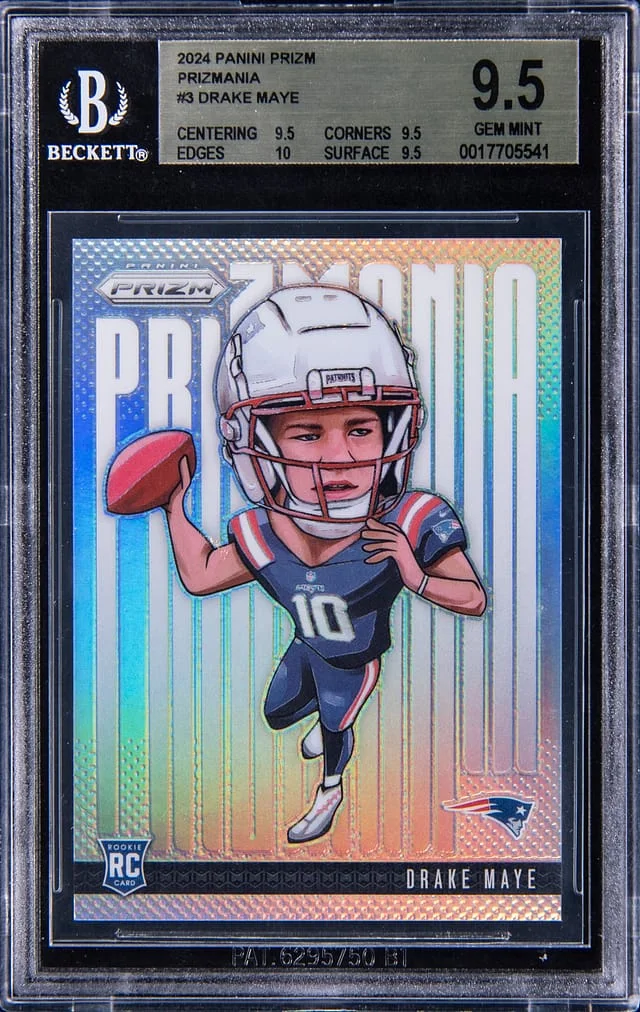 2024 Panini Prizm Drake Maye Prizmania #3 card image
