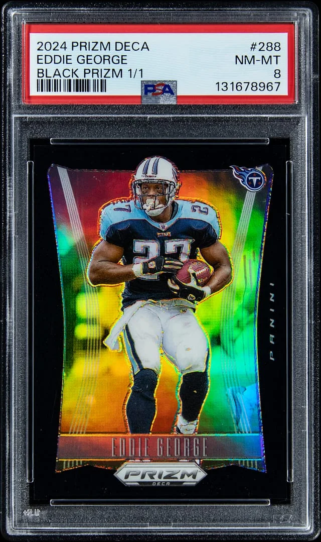 2024 Panini Prizm Eddie George Deca Black Prizm #288 card image