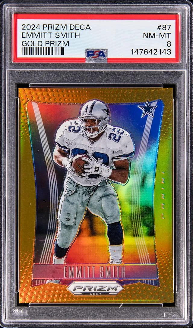 2024 Panini Prizm Emmitt Smith Deca Gold Prizm #87 card image