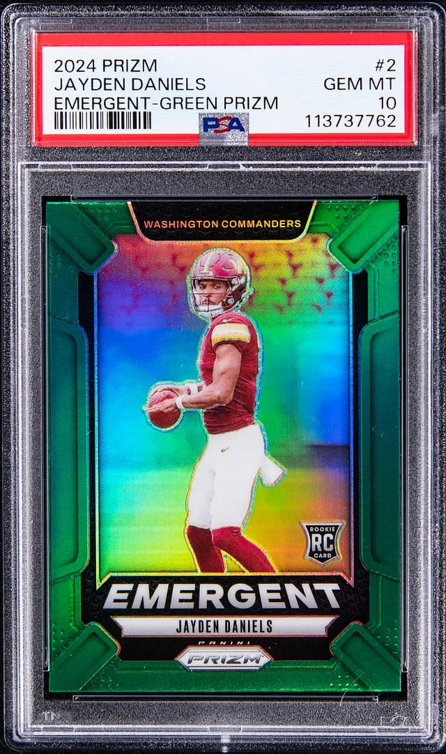 2024 Panini Prizm Jayden Daniels Emergent #2 card image
