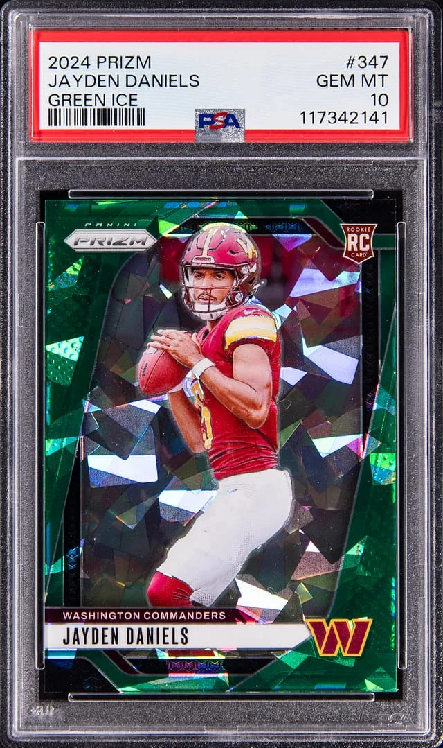 2024 Panini Prizm Jayden Daniels Silver Prizm #347 card image
