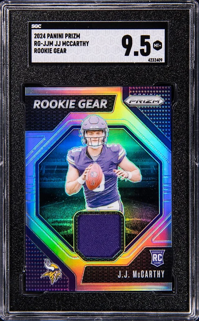 2024 Panini Prizm J.J. McCarthy Gear #RG-JJM card image