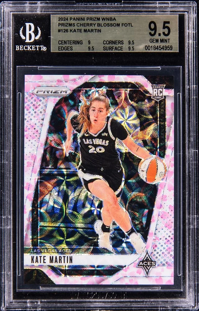 2024 Panini Prizm Kate Martin WNBA Prizms Cherry Blossom FOTL #126 card image