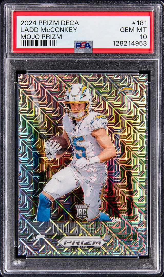2024 Panini Prizm Ladd McConkey Deca Mojo Prizm #181 card image
