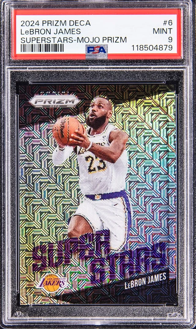 2024 Panini Prizm LeBron James Deca Superstars Mojo Prizm #6 card image