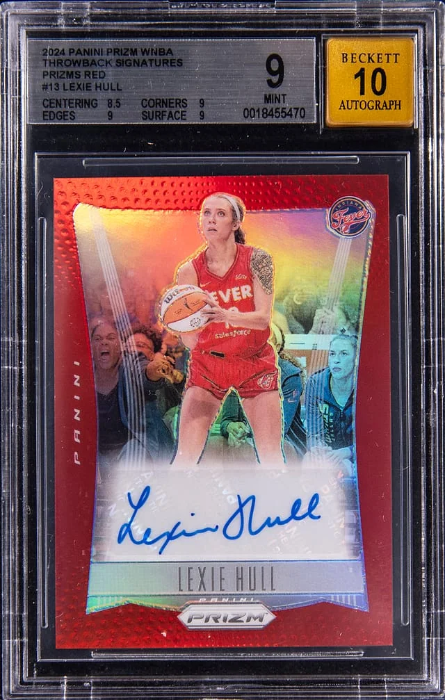 2024 Panini Prizm Lexie Hull WNBA Throwback Signatures Prizm Red #13 card image