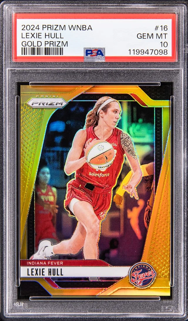 2024 Panini Prizm Lexie Hull WNBA Gold Prizm #16 card image