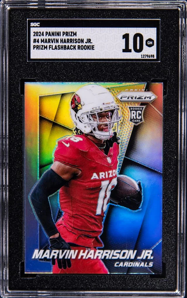 2024 Panini Prizm Marvin Harrison Jr. Prizm Flashback #4 card image