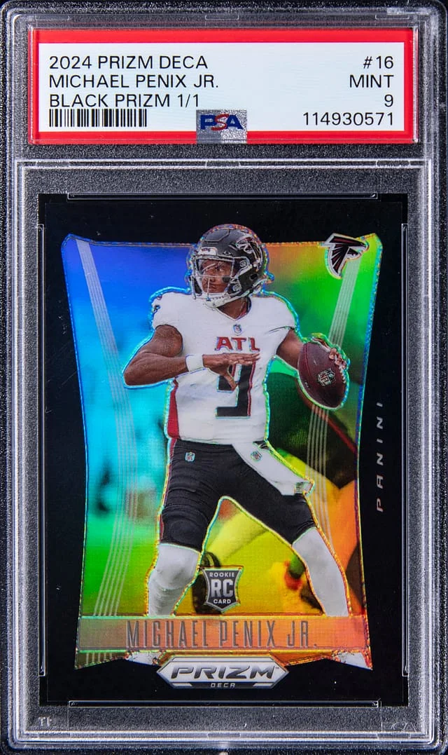2024 Panini Prizm Michael Penix Jr. Deca #16 card image