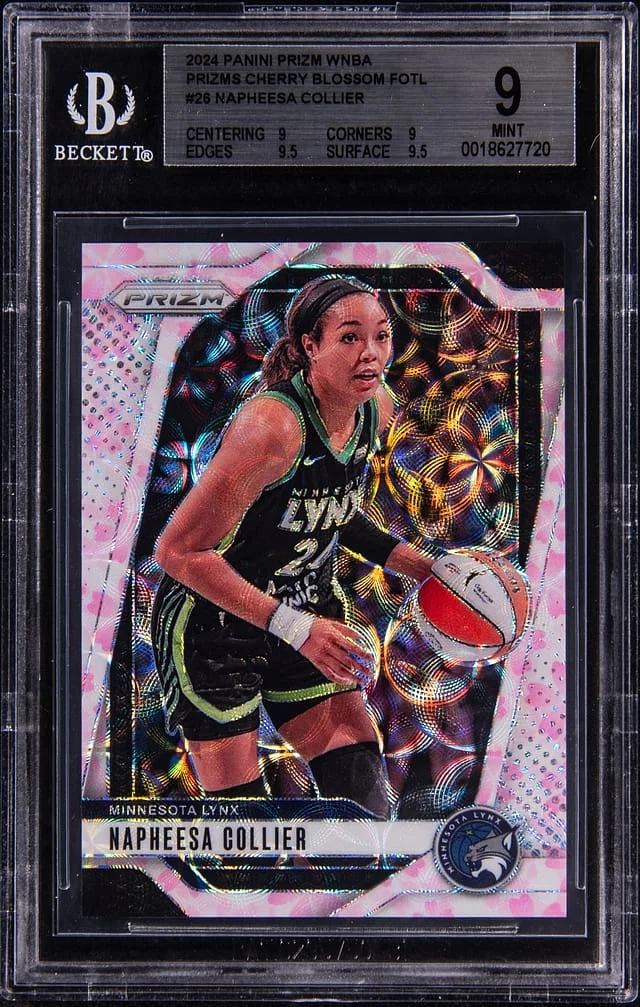 2024 Panini Prizm Napheesa Collier WNBA Prizms Cherry Blossom FOTL #26 card image