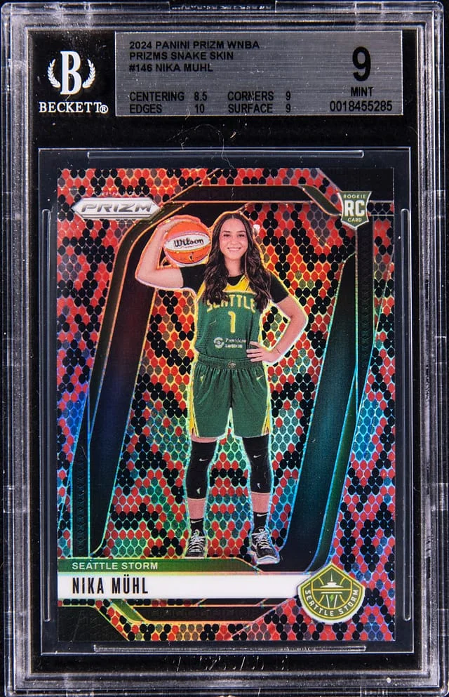 2024 Panini Prizm Nika Muhl Prizms Snake Skin #146 card image