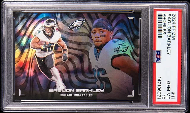 2024 Panini Prizm Saquon Barkley Profiles #11 card image