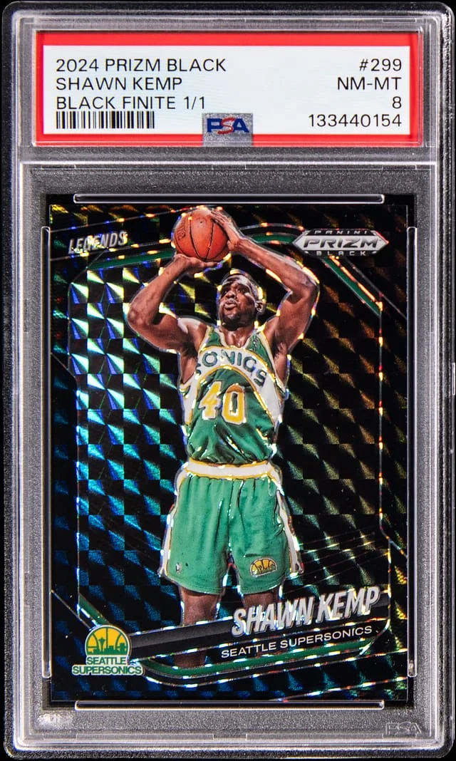2024 Panini Prizm Shawn Kemp Black Black Finite #299 card image