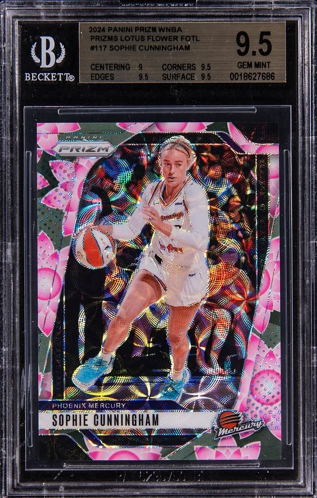 2024 Panini Prizm Sophie Cunningham WNBA Prizms Lotus Flower FOTL #117 card image