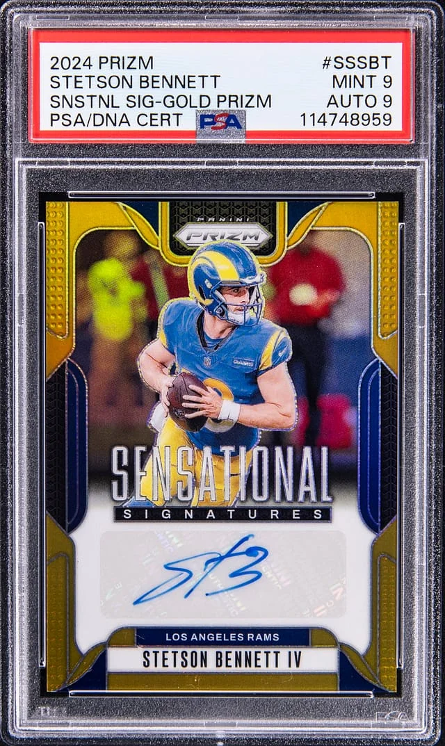 2024 Panini Prizm Stetson Bennett Sensational Signature Gold Prizm #SS-SBT card image