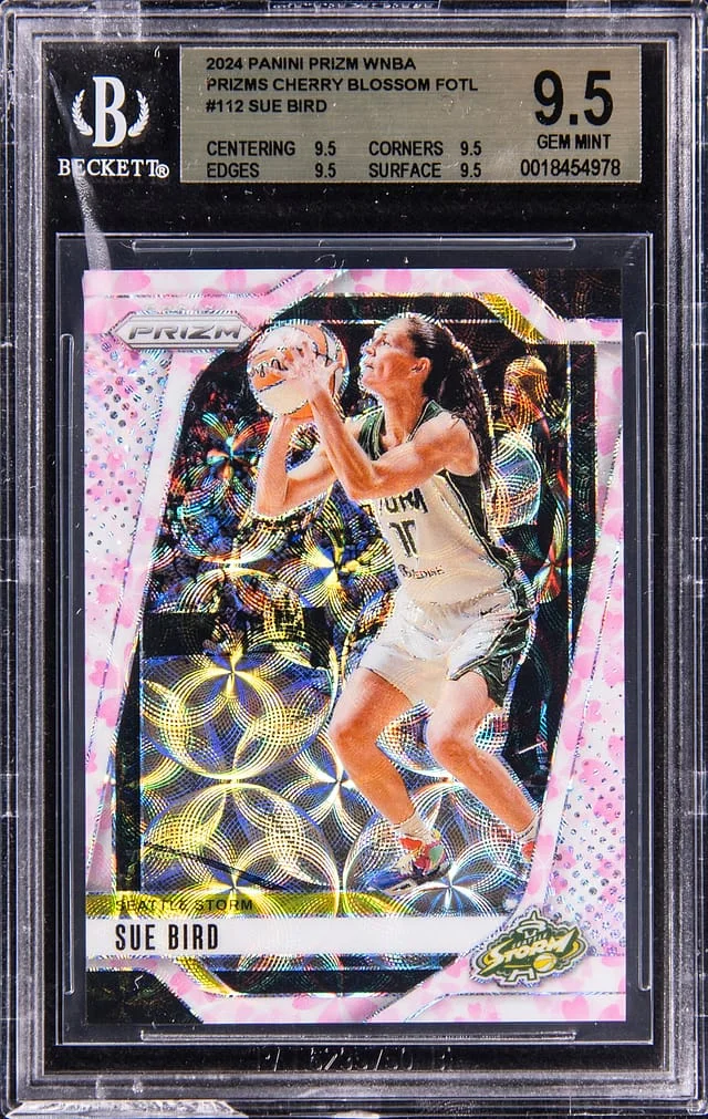 2024 Panini Prizm Sue Bird WNBA Prizms Cherry Blossom FOTL #112 card image