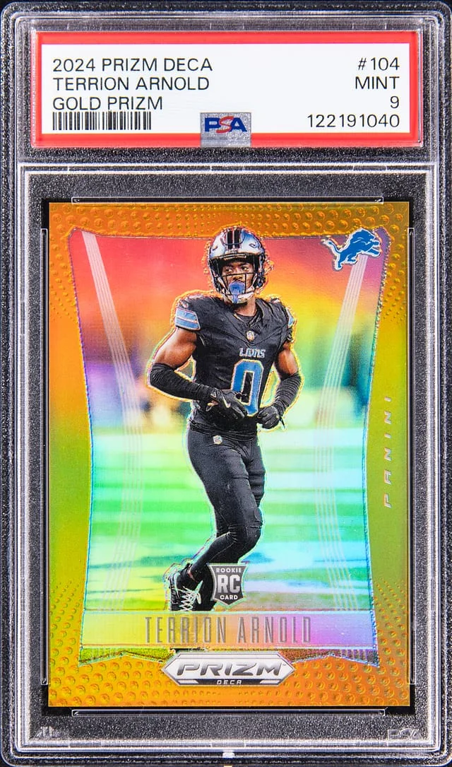 2024 Panini Prizm Terrion Arnold Deca Gold Prizm #104 card image
