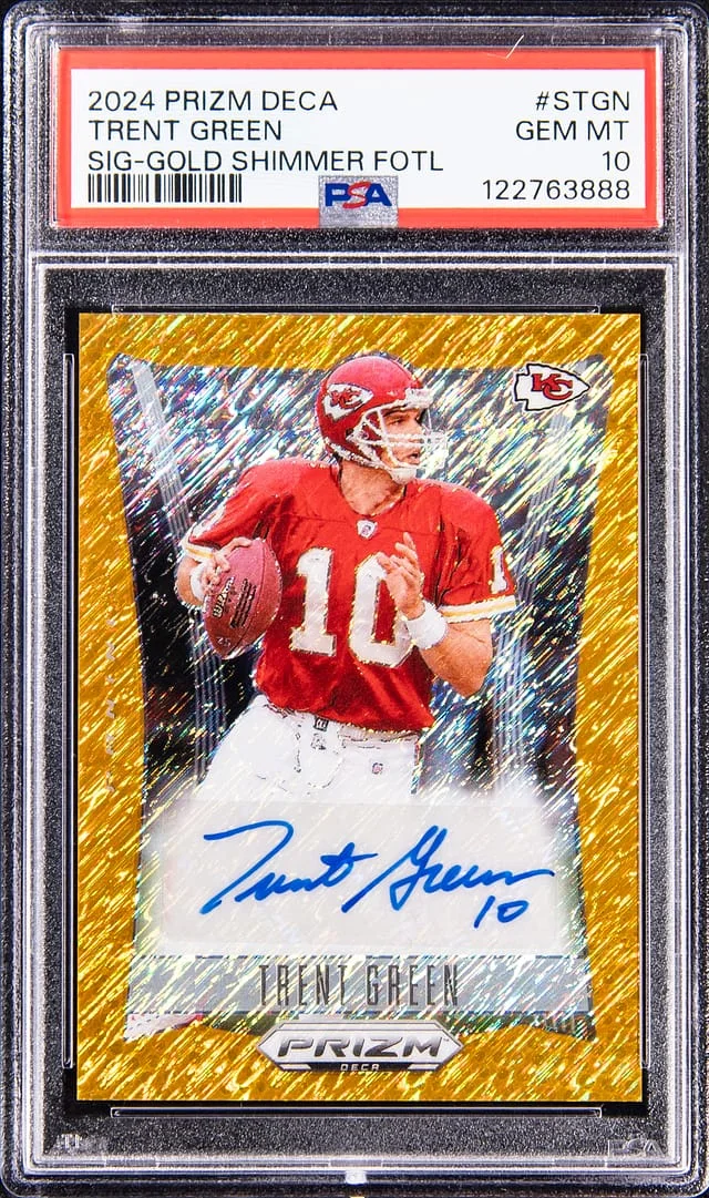 2024 Panini Prizm Trent Deca Signatures Gold Shimmer FOTL #S-TGN card image